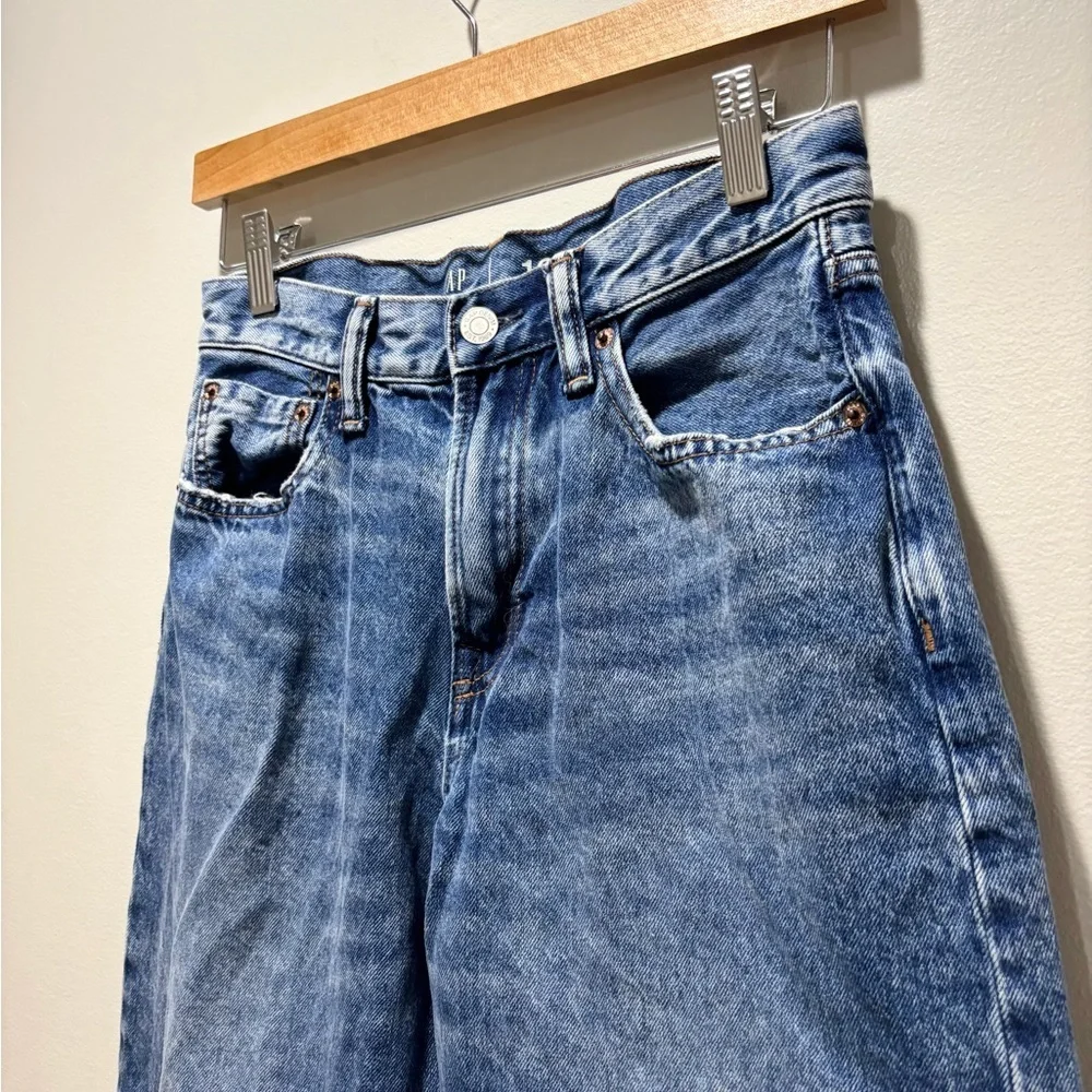 GAP TEEN ‘90s Loose High Waisted Cotton Classic Blue Denim Jeans Size 16